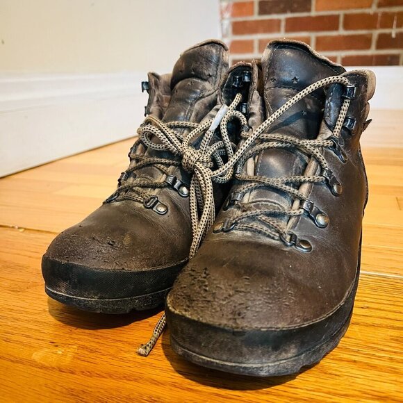 Vintage SCARPA Norwegian Welted Mountain Hiking Boots US Men\'s 6.5 Women\'s 7.5 main image 13